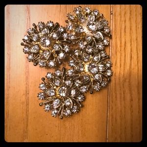 Pretty Gold and sparkly pins four sold together